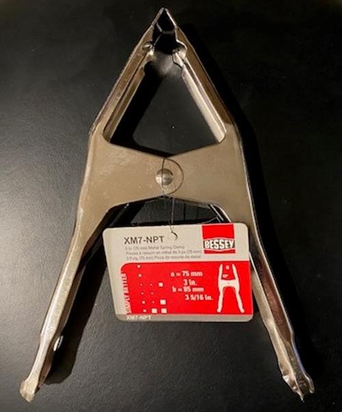 Bessey XM7-NPT 3" Steel Spring Clamp