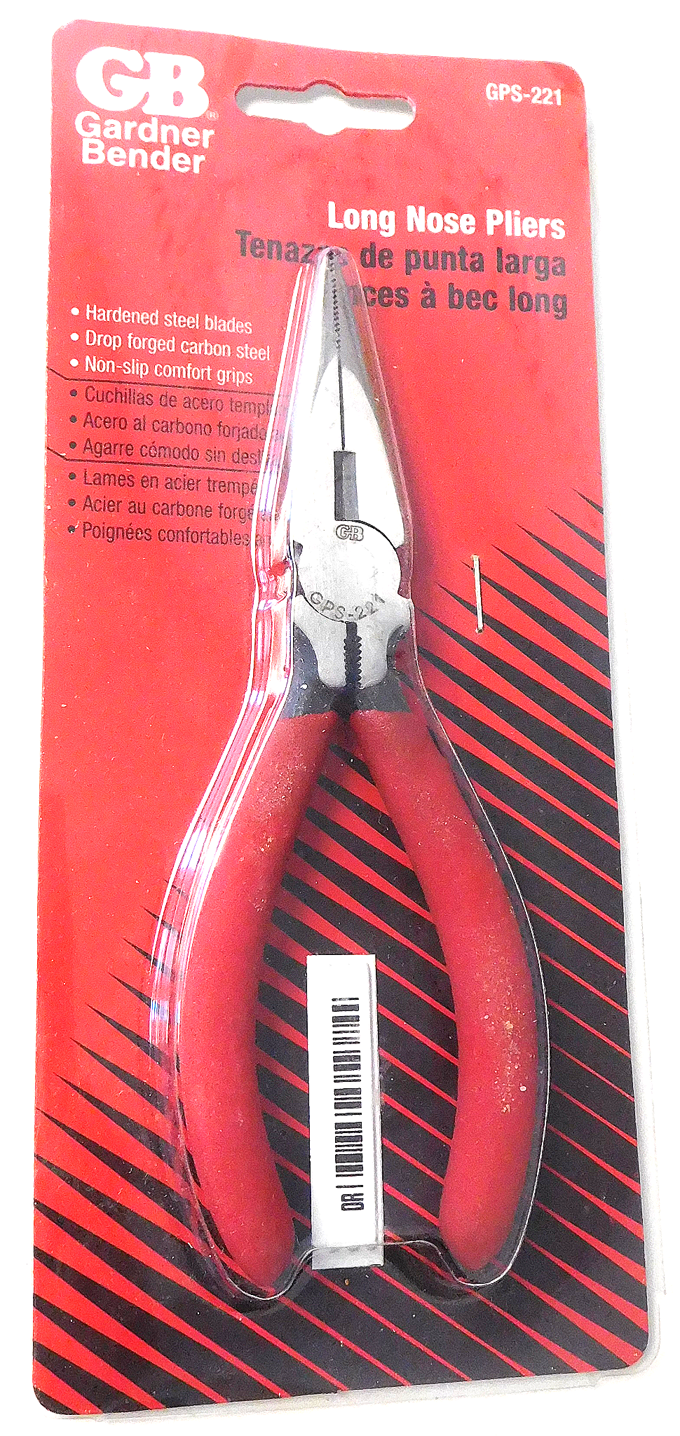 Gardner Bender GPS-221 Red 6-1/4" Long Nose Pliers