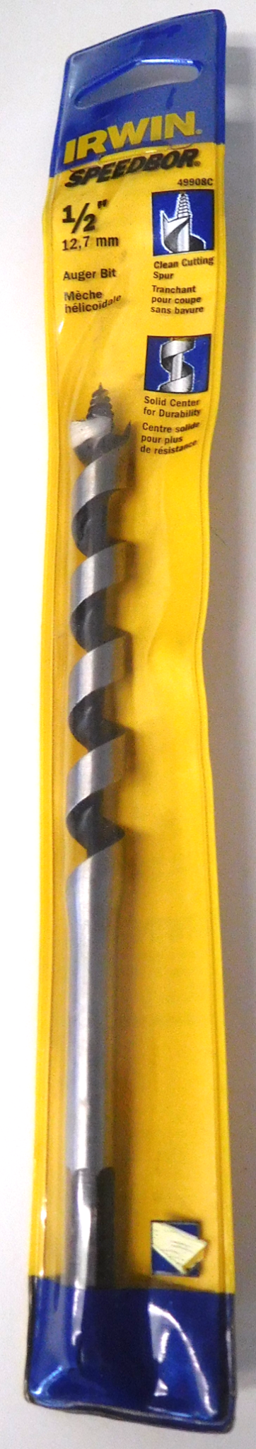 Irwin/Master Mechanic 49908 1/2" x 7-1/2" Spur Auger Bit