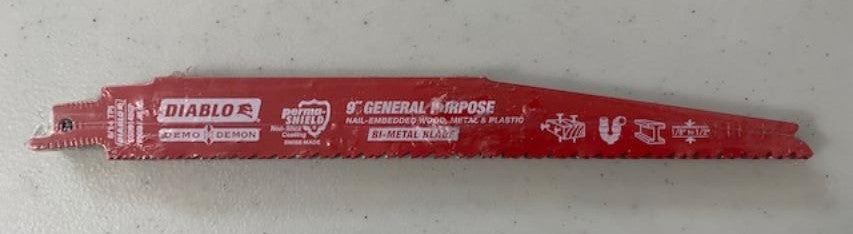 DIABLO DS0914BGP Demo Demon 9" General Purpose Reciprocating Saw Blades 10 Blade