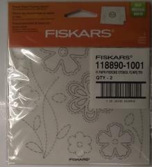 Fiskars 118890-1001 Paper Piercing Stencil 6" x 6" Flowers (2Pk)