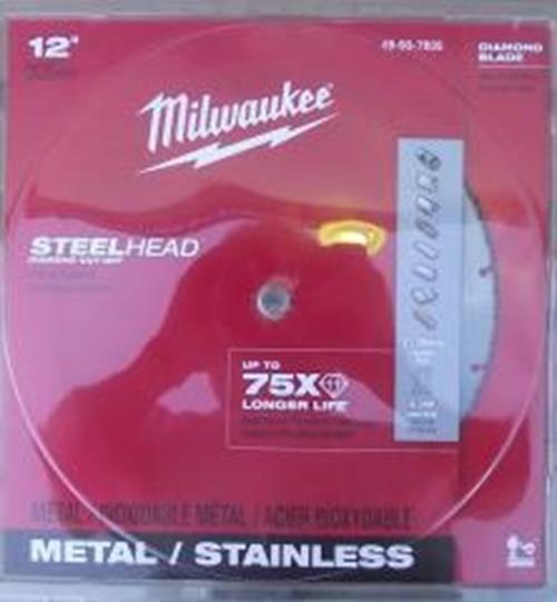 Milwaukee 12 in. STEELHEAD Diamond Cut-Off Saw Blade 49-93-7835