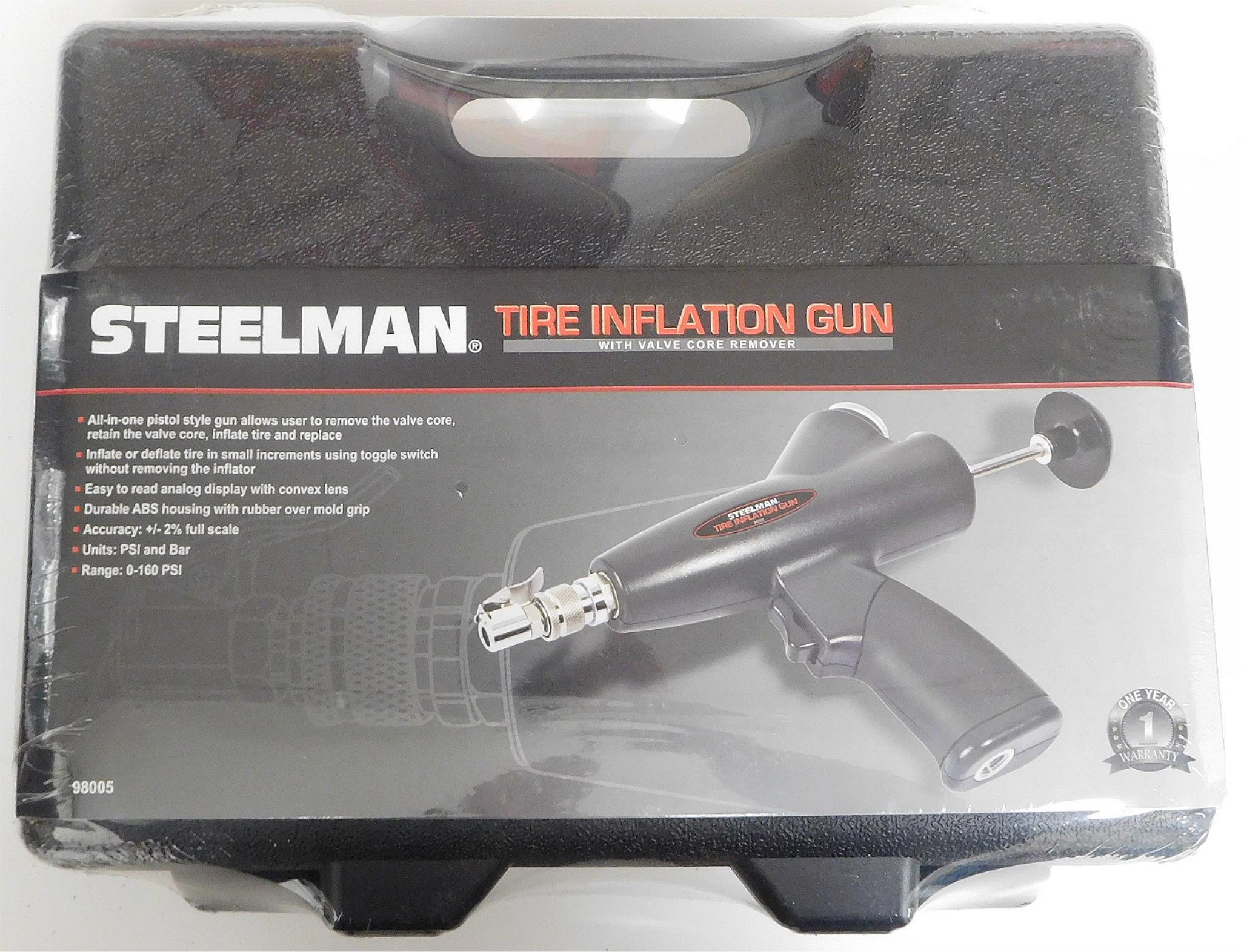 Steelman 98005 Tire Inflation Gun With Valve Core Remover