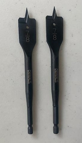 DEWALT DW1580 7/8" x 6" x 1/4" Spade Drill Bit 2pcs.