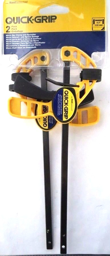 Quick Grip 2pk Micro Bar 4.5" Clamp & 8" Spreader 5300362 EL7