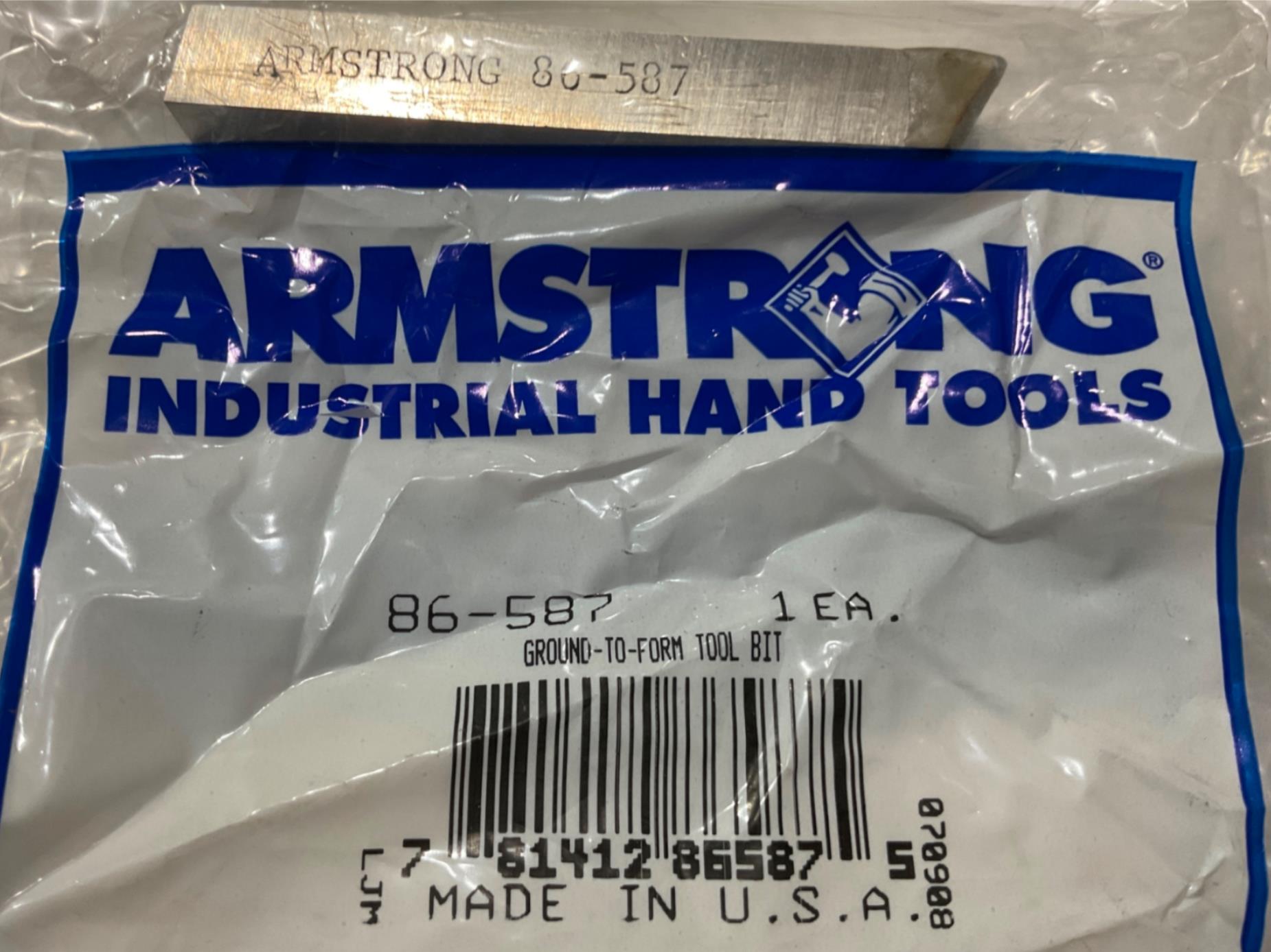 Armstrong 86-587 Ground-to-form Tool Bit USA
