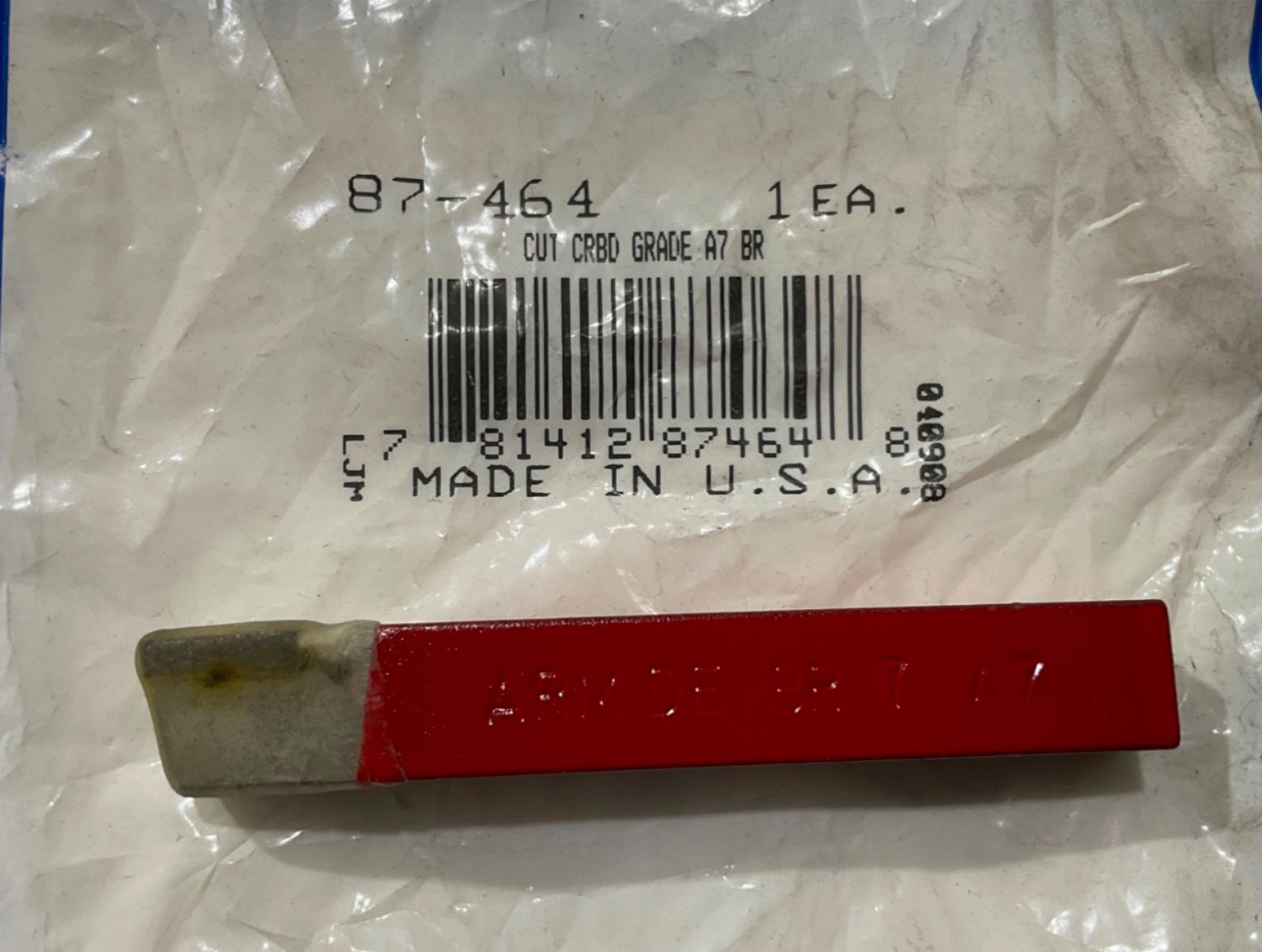 Armstrong 87-464 Cut Carbide Grade A7 BR 7 USA