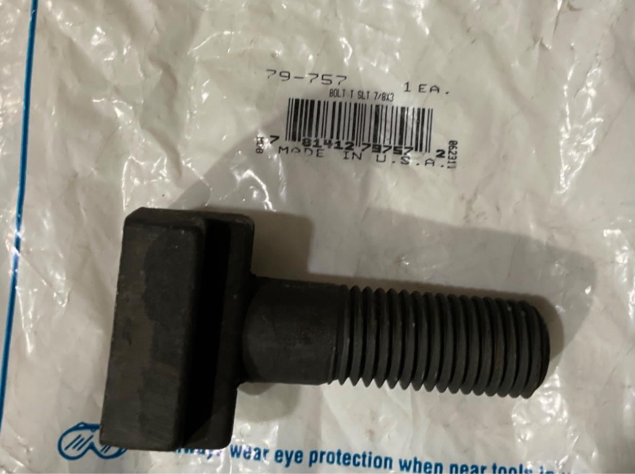 Armstrong 79-757 T-Slot Bolt 7/8 X 3 USA