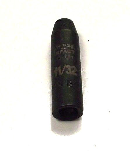 Armstrong 11/32" 3/8" Drive Deep Impact Socket 6pt. USA 19-710