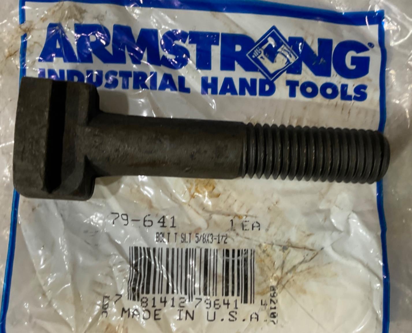 Armstrong T-Slot Bolt 5/8 X 3-1/2 USA 79-641