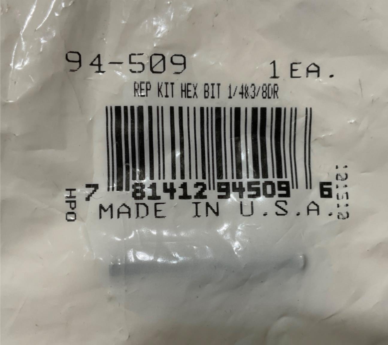 Armstrong 94-509 Rep Kit Hex Bit 1/4 & 3/8 Dr 9/64 USA
