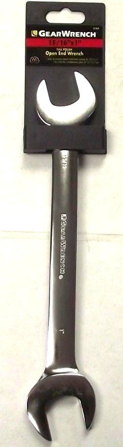 Gearwrench 81804 Wrench Open End Full Polish 15/16 x 1"