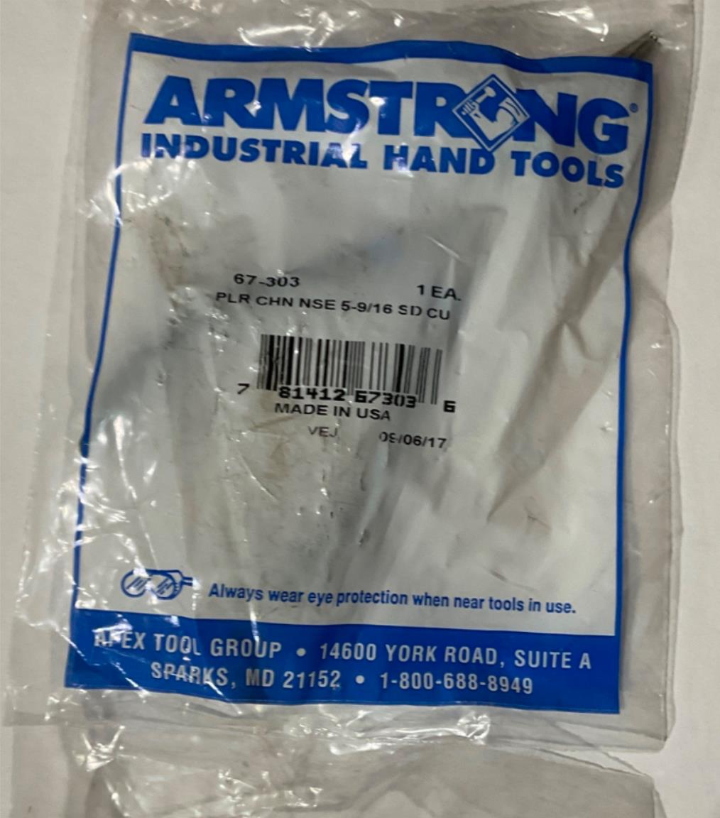 Armstrong 67-303 PLR CHN NSE 5-9/16 SD CUT W/GRIP USA