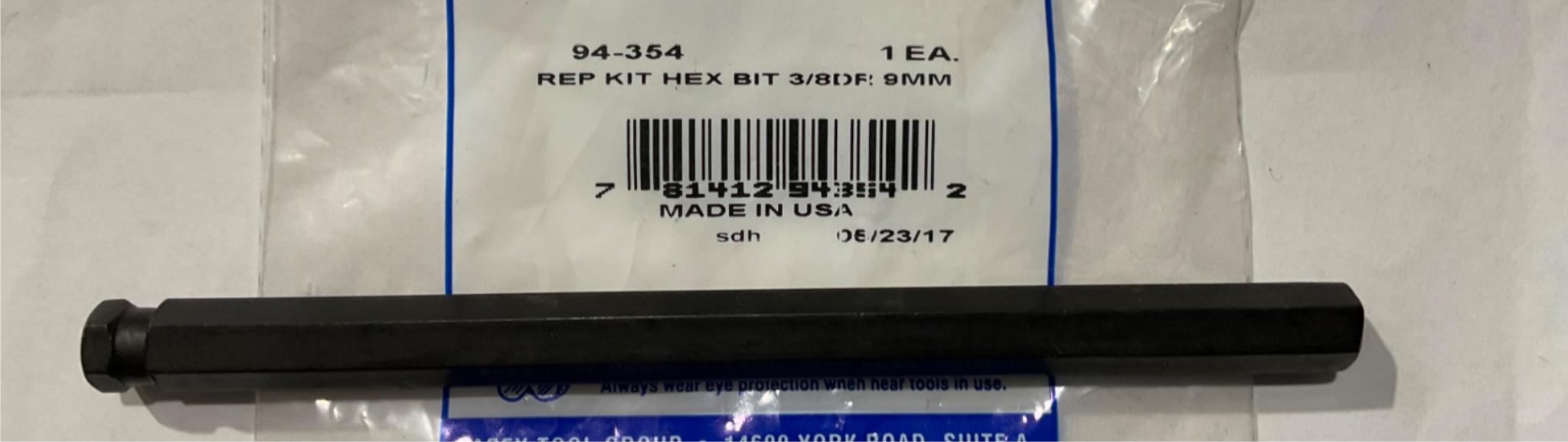 Armstrong 94-354 Rep Kit Hex Bit 3/8 Dr 9mm USA