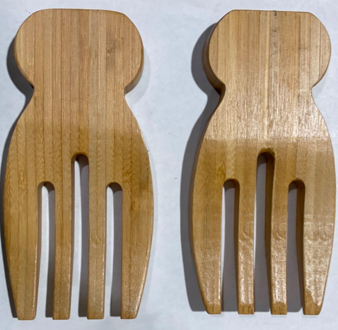 Benevolence Bamboo Salad Bowl BV-580 with salad hands