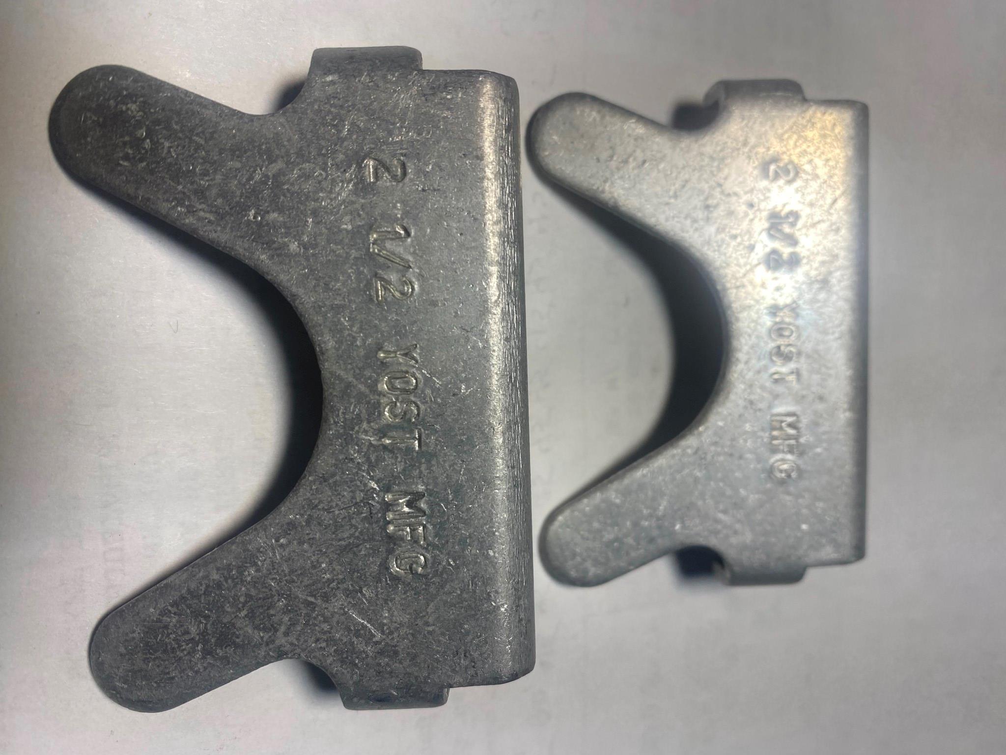Yost Vises Model 325 Vise Jaw Caps Non Magnetic Aluminum Finish 2-1/2"