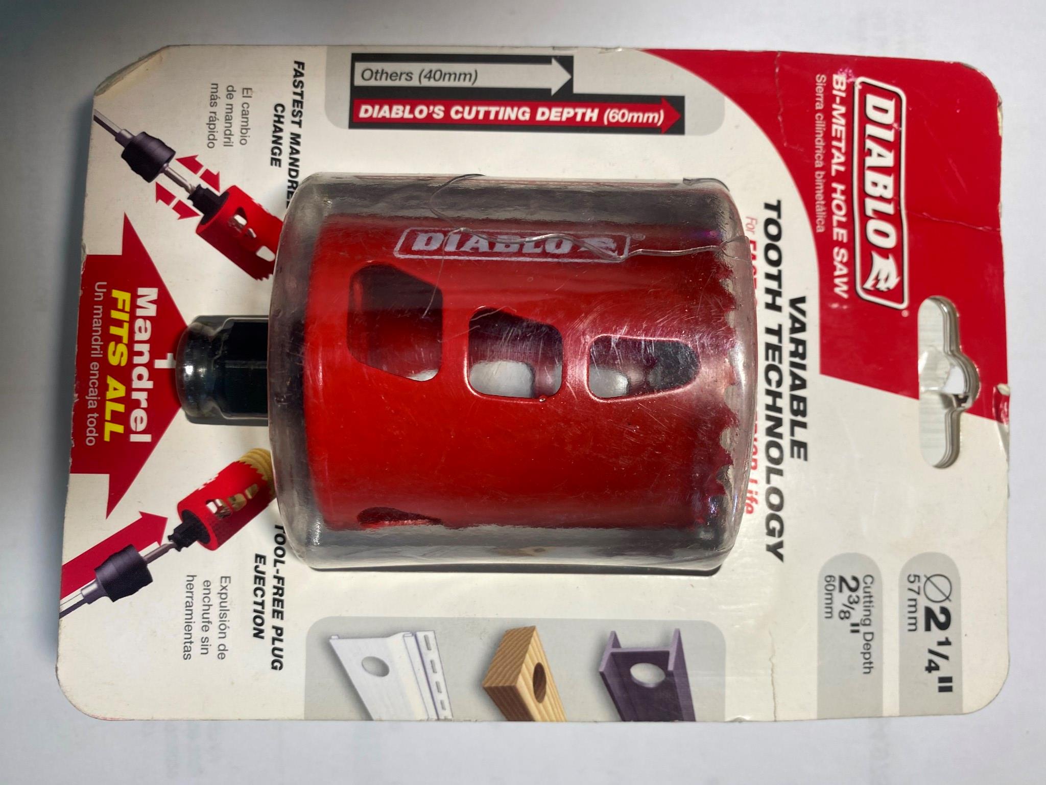 Freud Diablo DHS2250 2-1/4" Bi-Metal Hole Saw