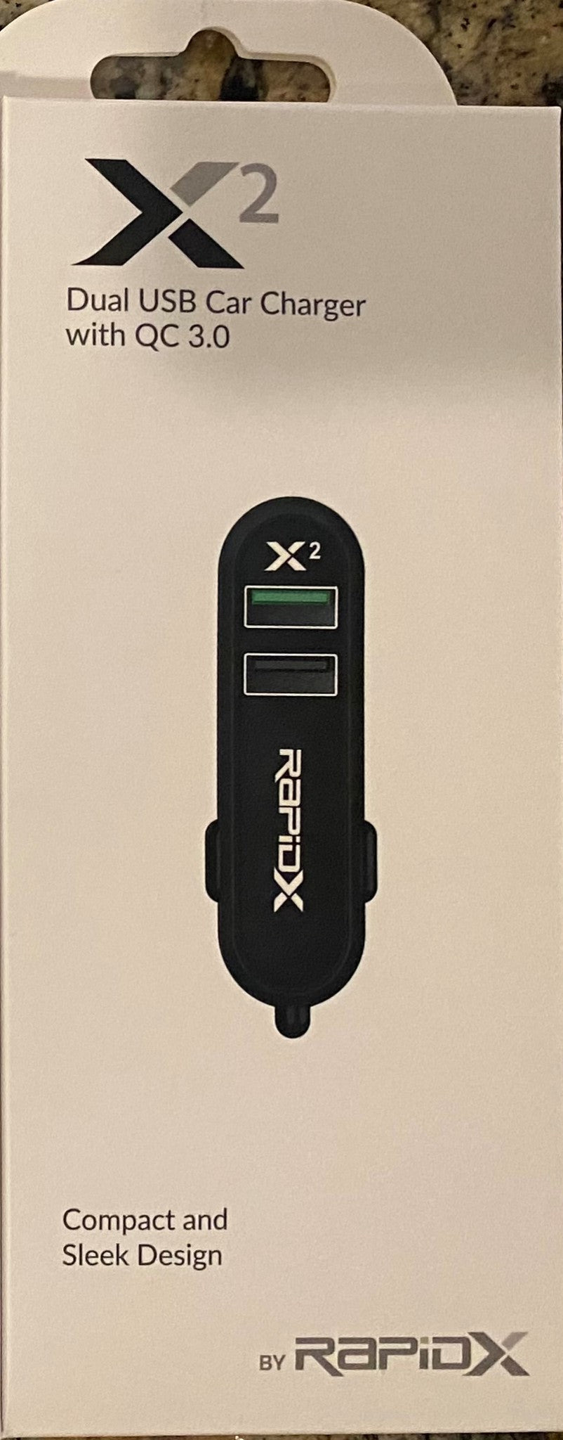 RapidX RX-X2QC X2 2 Port Dual USB Car Charger with QC 3.0 Multi Color