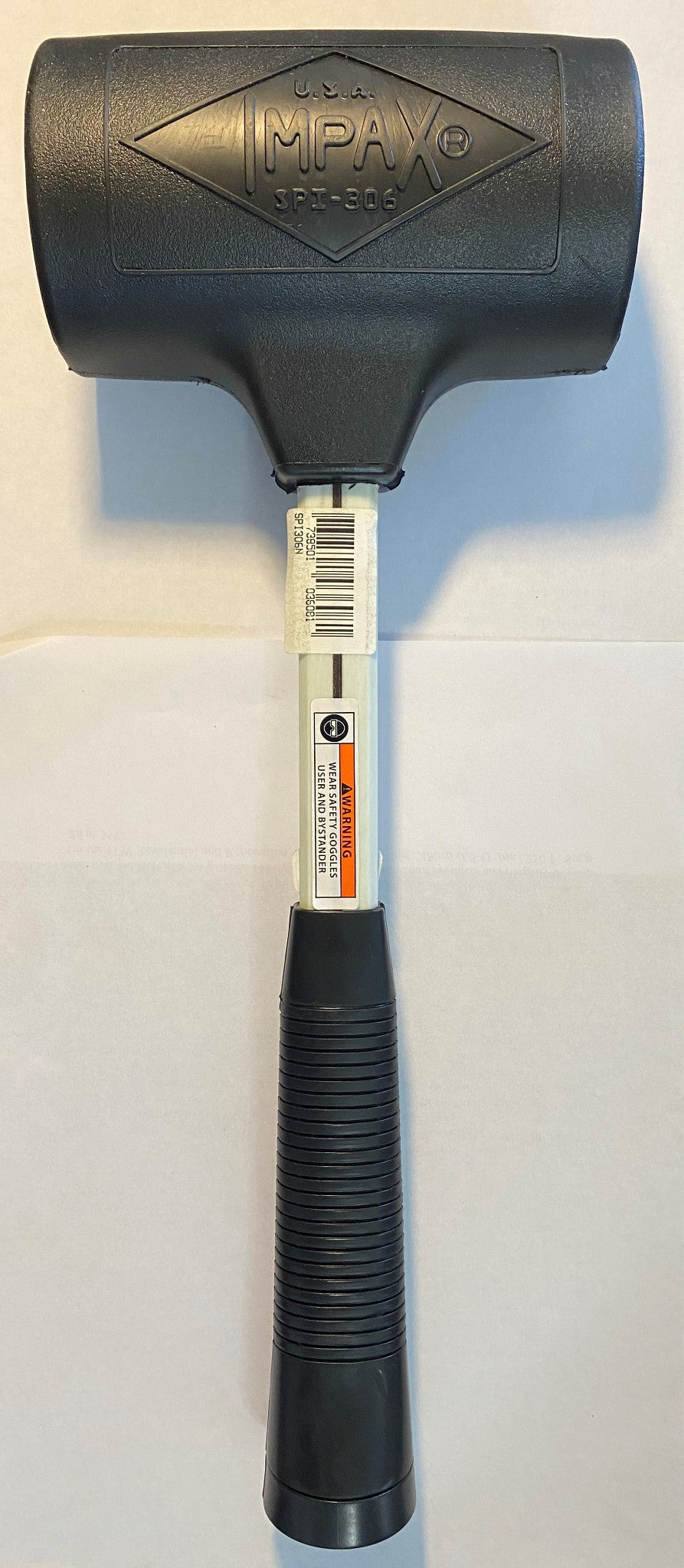 Nupla SPI-306n Dead Blow Hammer Non Spark  W/O Tip 3" Dia 15.75" Length USA