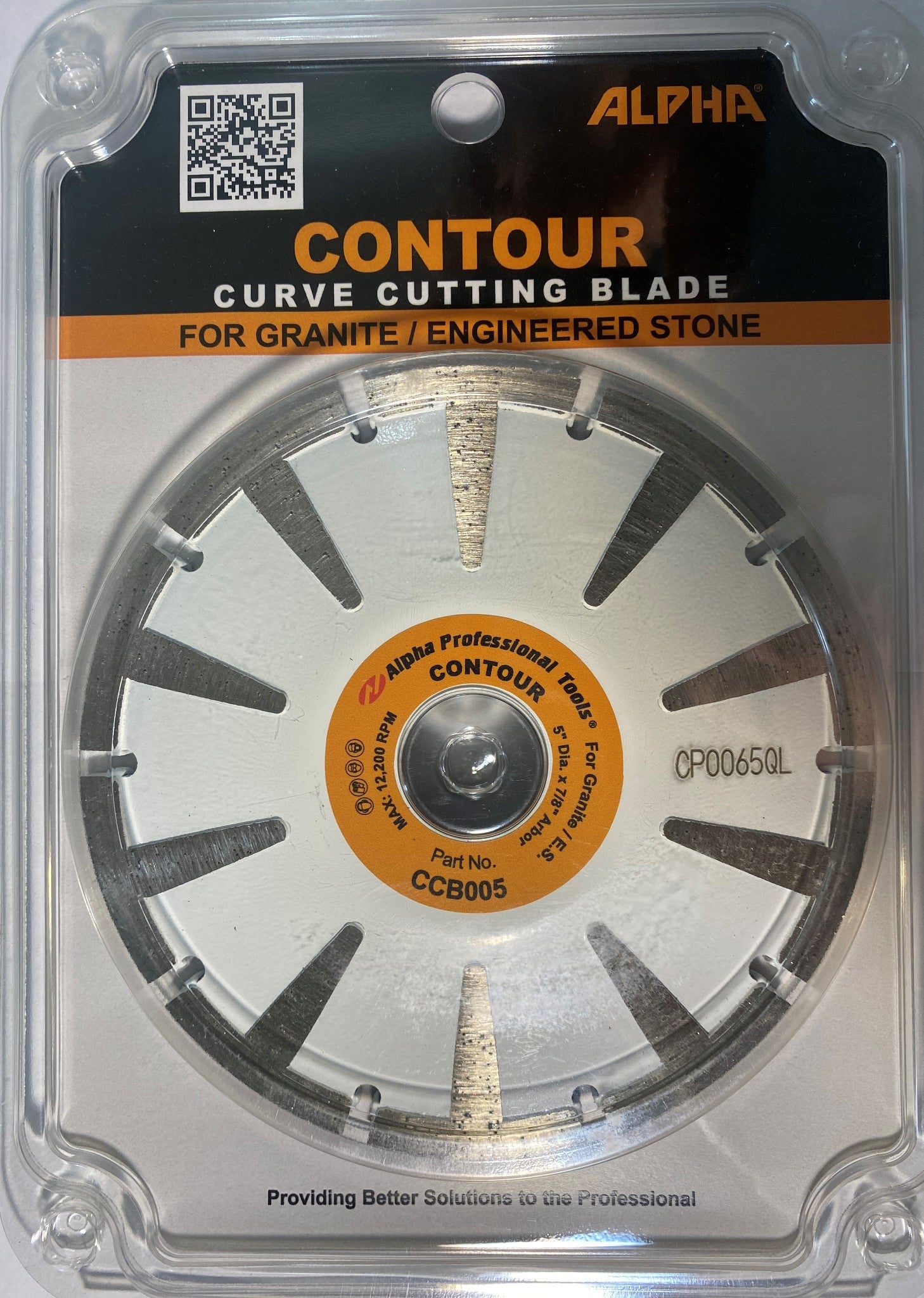 Alpha CCB005 Contour Curve Cutting Blade 5" - Granite Engineered Stone Japan