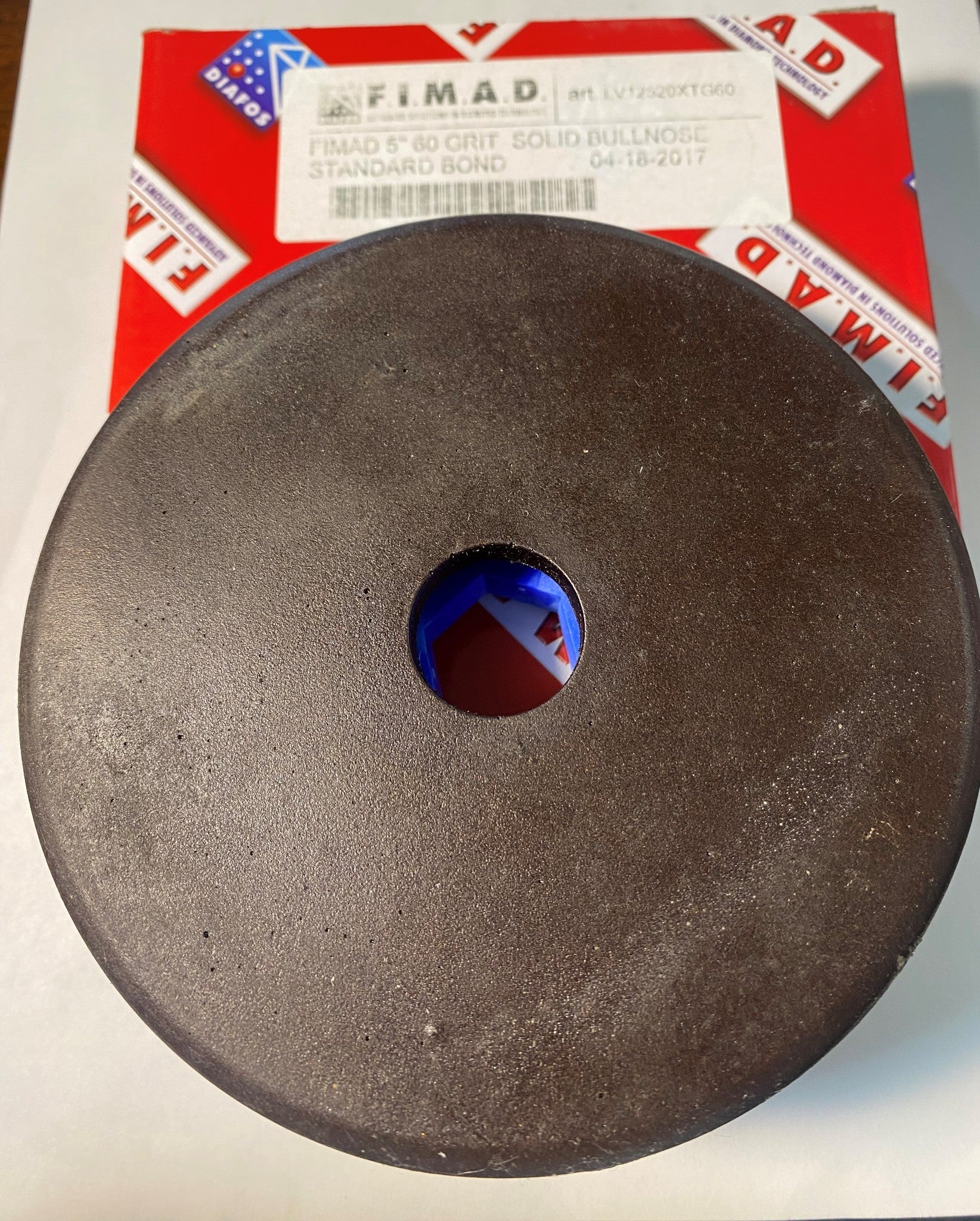 Fimad 6586 5" 60 Grit Standard Bond Solid Bullnose LV1252XTG60