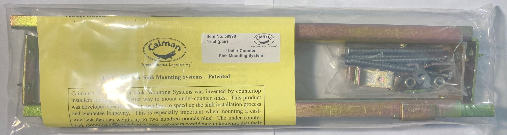 Caiman 59990 Under-Counter Sink Mounting System 1 Set