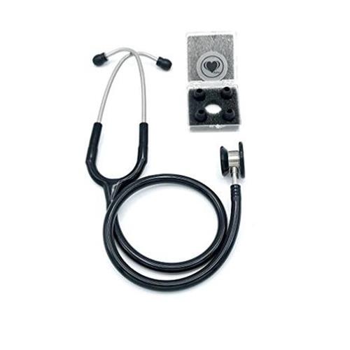 Wyltec W02-01002 Premium Stainless Steel Dual Head Pediatric Stethoscope (Black)