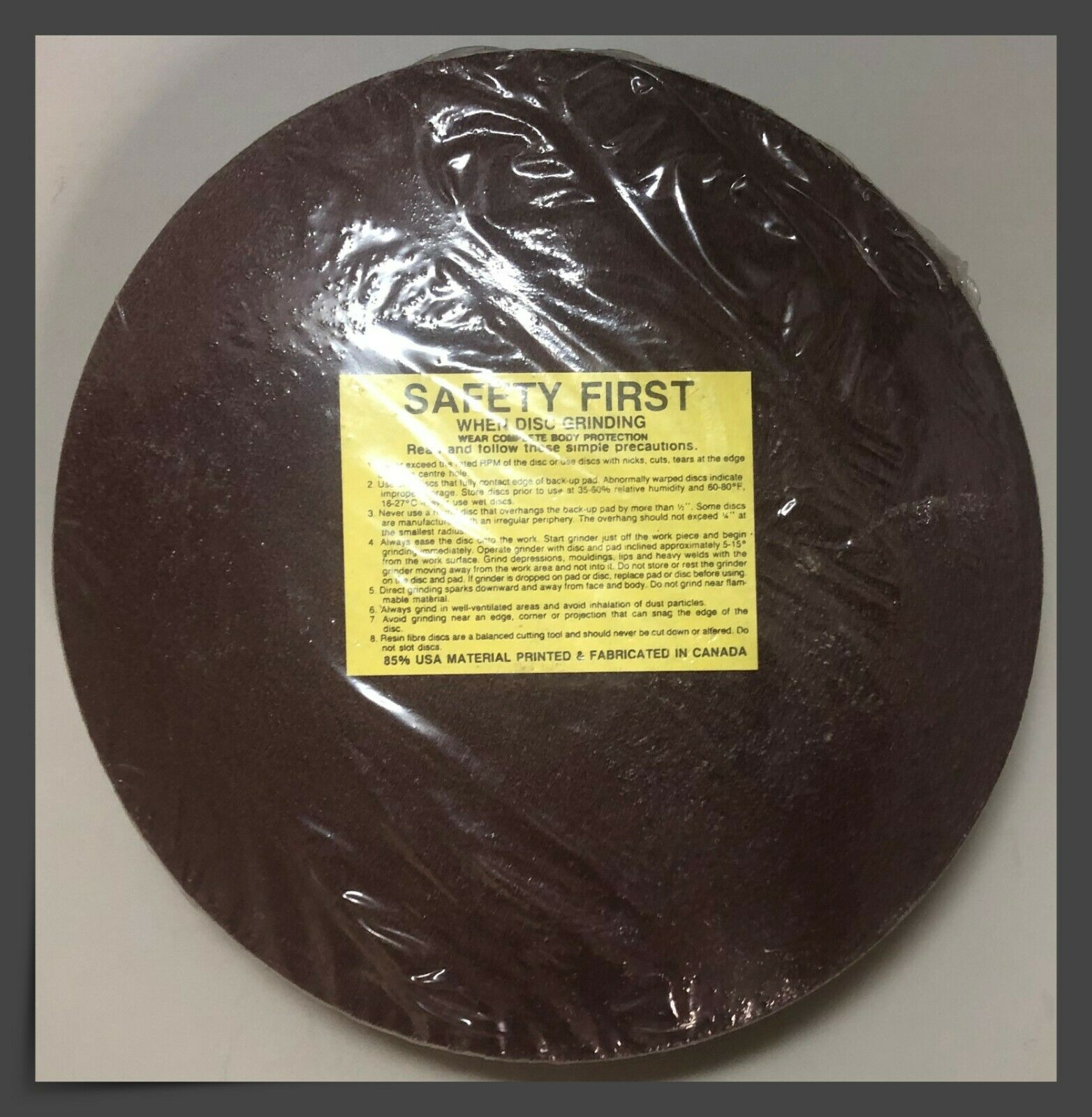 Bosch T4247 7" x 7/8" Fiber Resin Sanding Discs - 120 Grit - Type A - Lot of 25