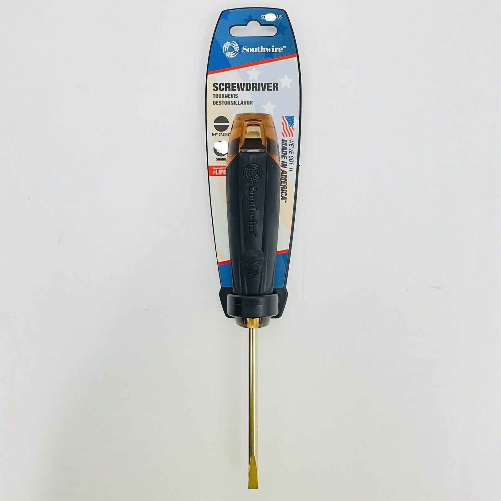 Southwire SD1/4C6-US 1/4” Cabinet Tip Screwdriver 6” Shank Made in USA