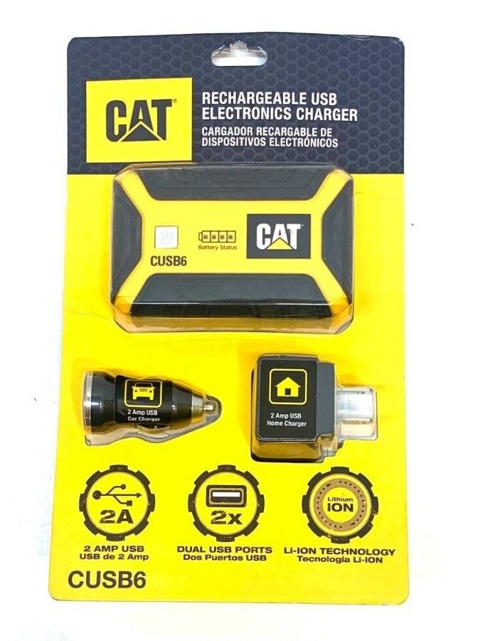 CAT CUSB6 Rechargeable 2A Dual-USB Electronics Charger
