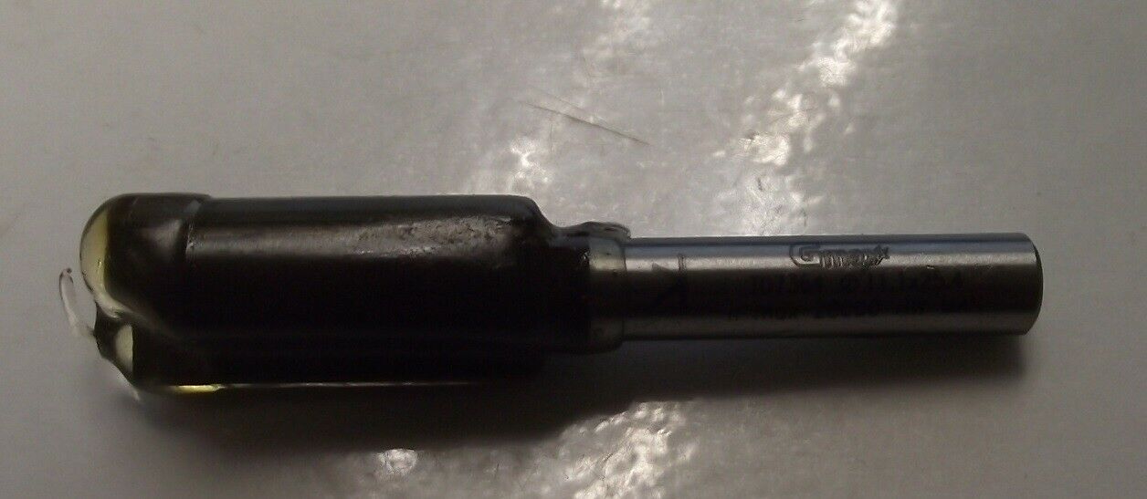 GMAXX T07364 11.1mm x 25.4mm Straight Cutting Router Bit 1/4" Shank