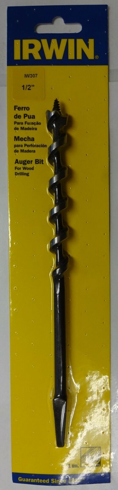 Irwin IW307 1/2" x 8" Brace Auger Drill Bit