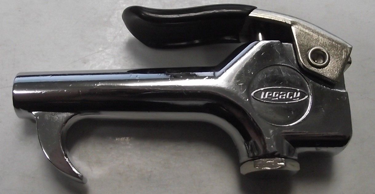 Legacy AGSTDA-R Standard Air Blow Gun Body Chrome Plated Aluminum