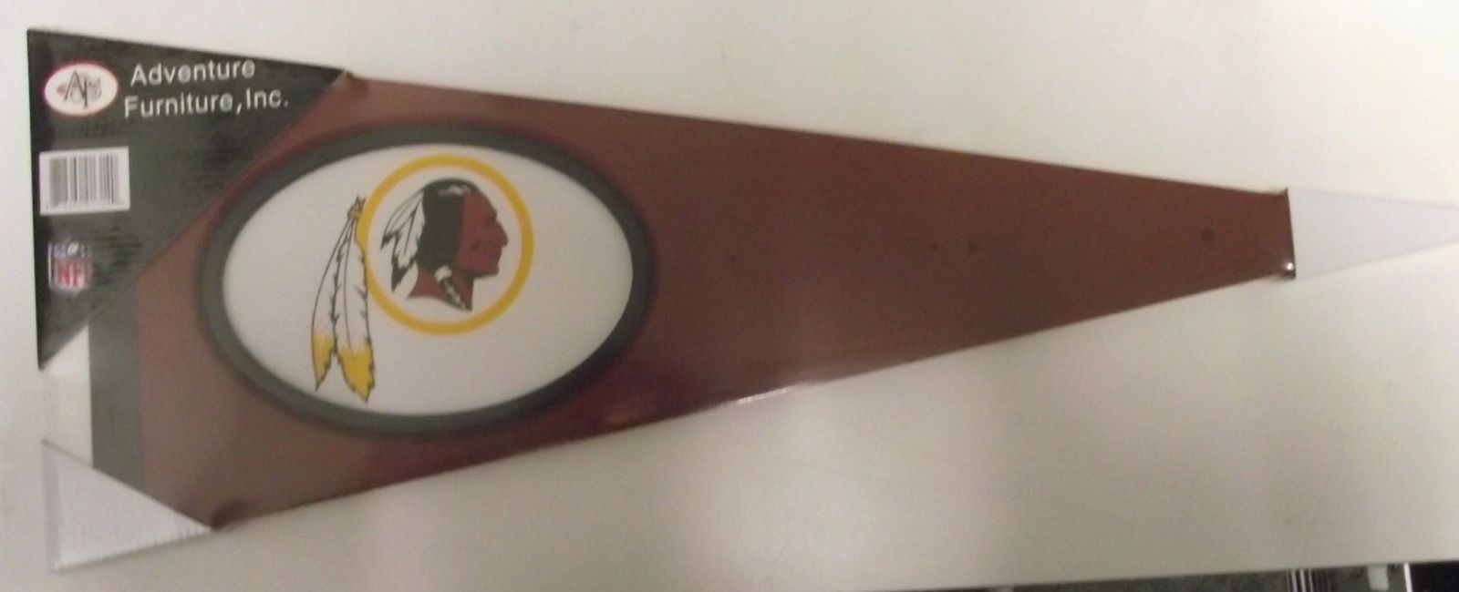 ADVENTURE FURNITURE 01314 WASHINGTON REDSKINS PENNANT COAT RACK 8" X 23"