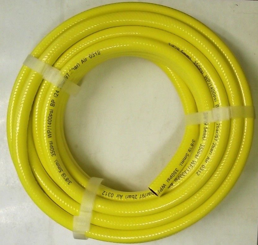 Legacy 3/8TF025YW 3/8" x 25' Air Hose 350PSI WP/1400PSI No Ends
