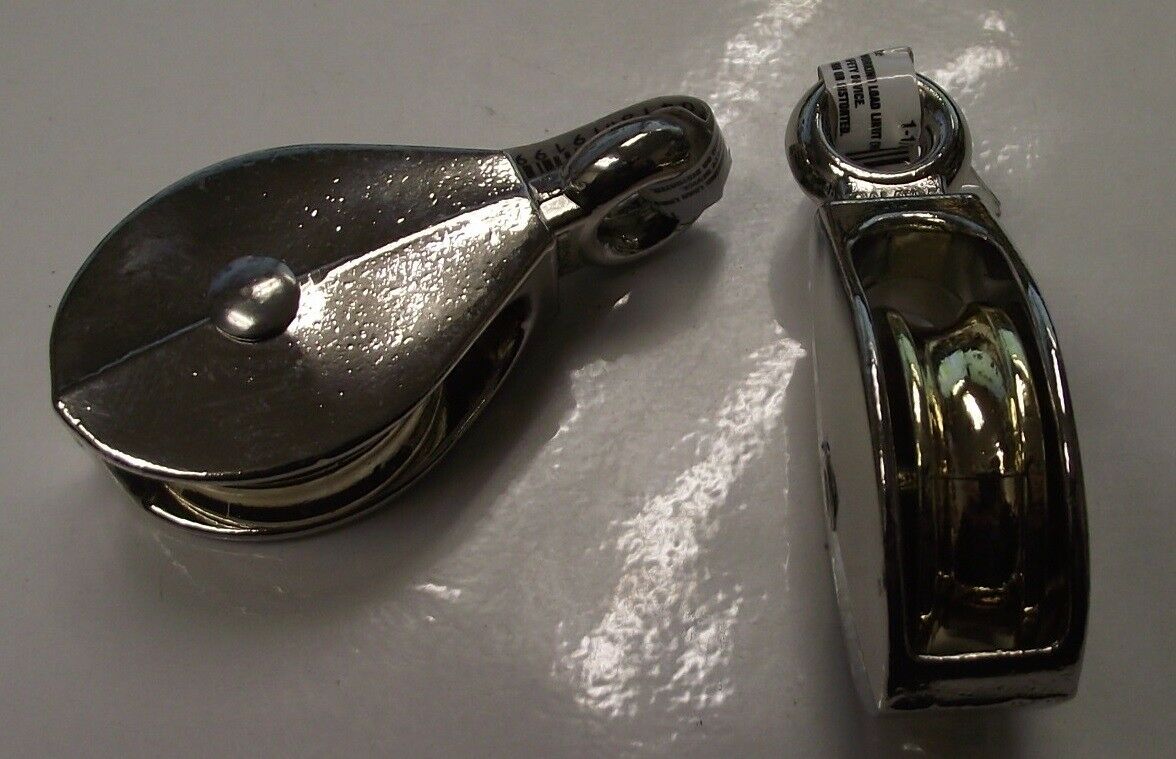 Campbell T7655132 1-1/2" Rigid Eye Single Sheave Pulley 2pcs.