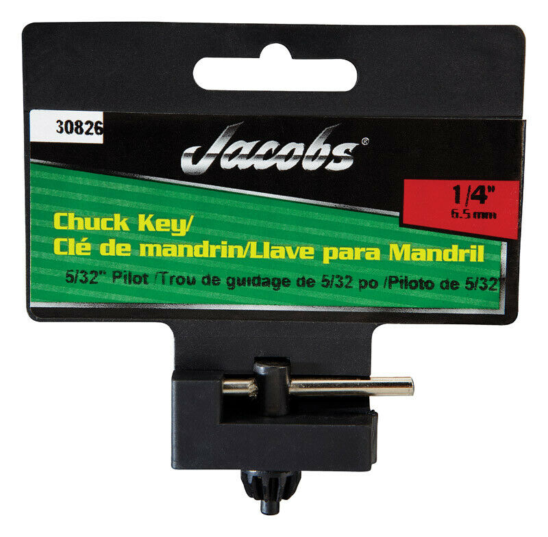Jacobs 30826 1/4" Chuck Key with 5/32" Pilot