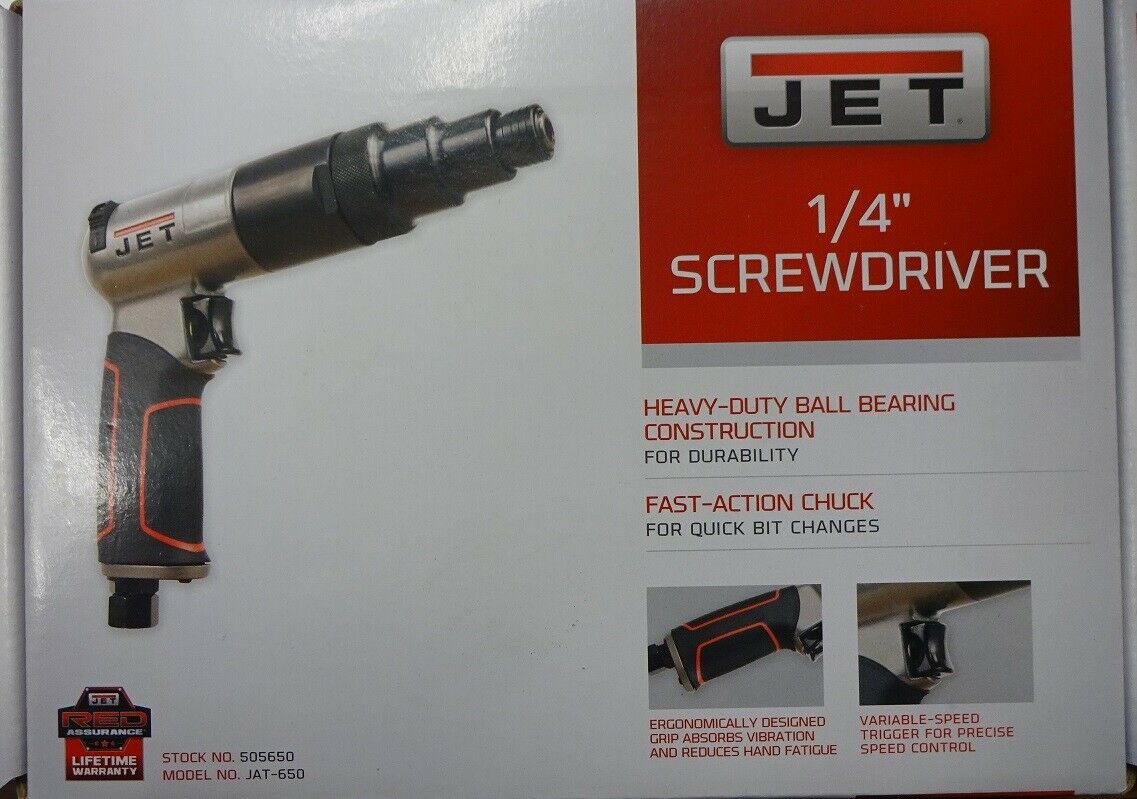 JET 505650 R8 1/4" 800 RPM Air Screwdriver *