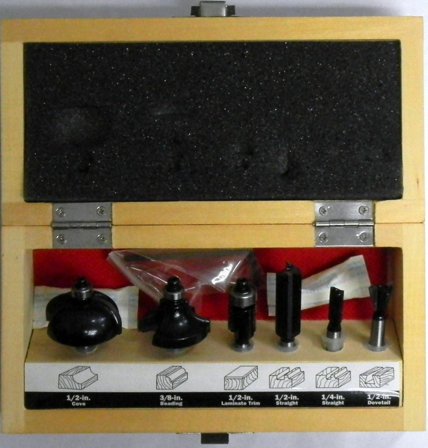 Skil By Bosch 2610944969 6 Piece Carbide Router Bit Set