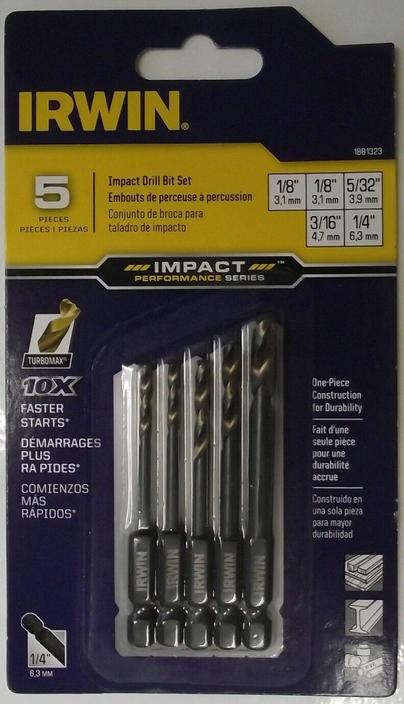 IRWIN 1881323 Impact Ready Drill Bit Set 5pcs.