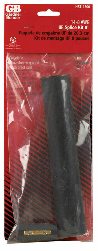 Gardner Bender HST-1300 Underground 14-8 AWG UF Splice Kit 8" USA