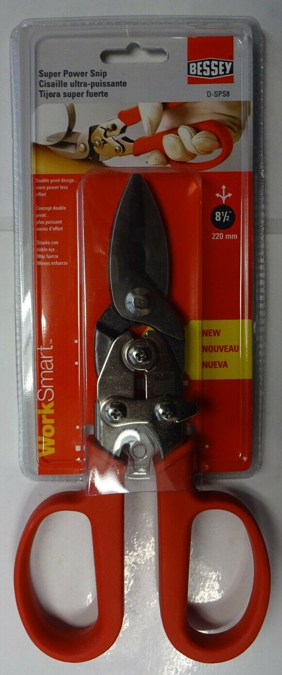 Bessey D-SPS8 Super Power Snip 1-3/4" Cut Capacity 8-1/2" Straight