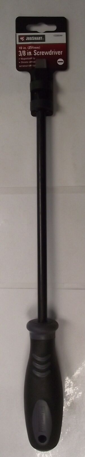 JobSmart 1038044 3/8" x 10 Magnetized Tip Slotted Screwdriver