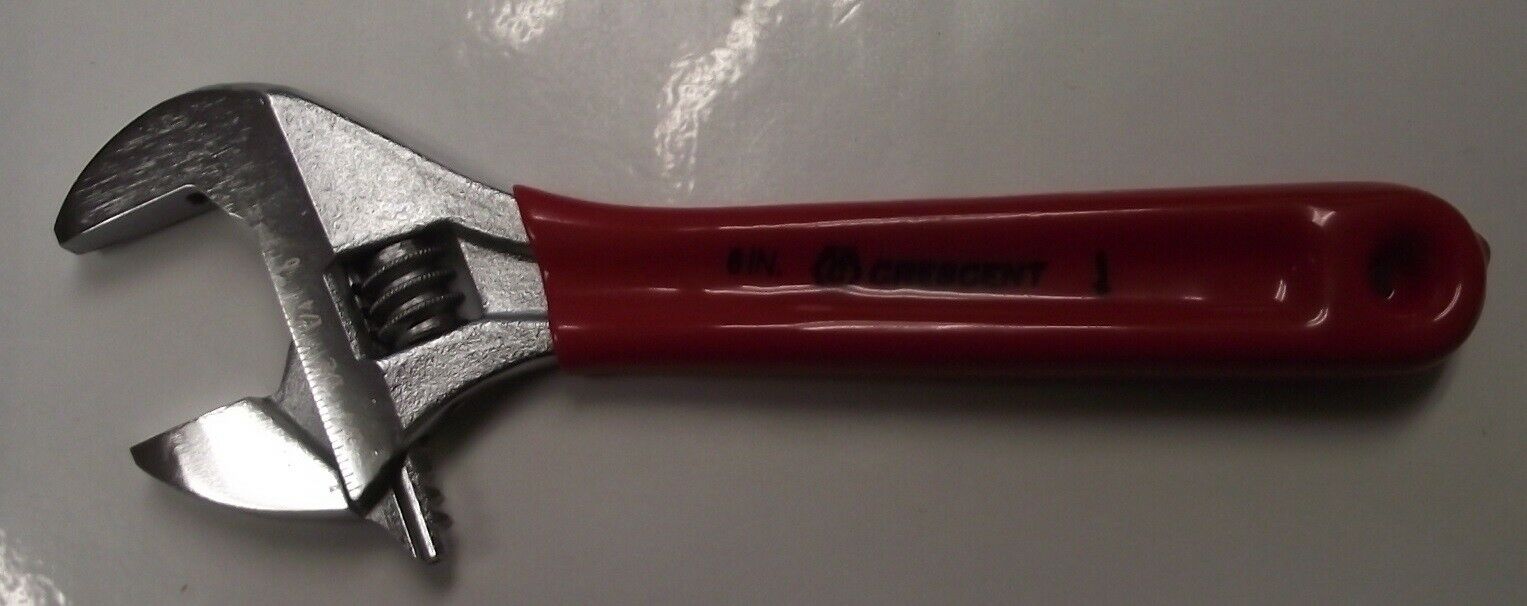 Crescent AC26CBK 6" Adjustable Wrench Chrome And Non-slip Cushion Grip