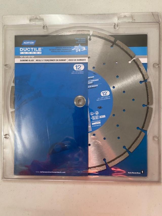 Norton 70184684056 12" Ductile Runner Diamond Saw Blade