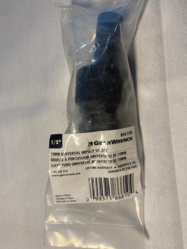 GearWrench 1/2" Drive 6 Point 10mm Universal Impact Metric Socket 84610N