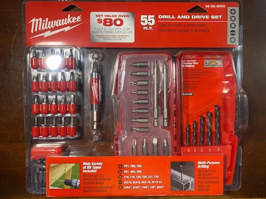 Milwaukee 48-32-8002 55 PIECE Drill and Drive Bit Set With Case HW