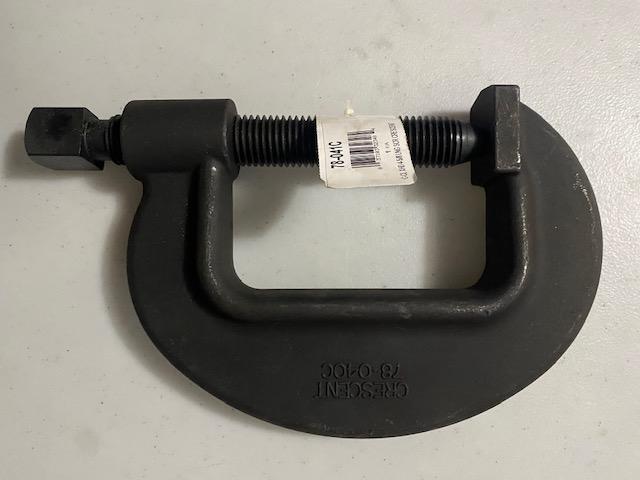 Crescent 78-041C C-Clamp 4-5/8" Max Opening 2-7/16" D Throat 20000 Lb Clamp USA