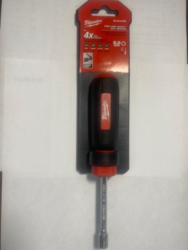 MILWAUKEE 48-22-2432 Nut Driver 5.5mm Hollow Shaft Metric