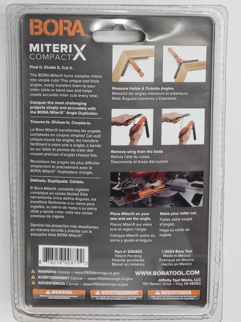 Bora Miterix Compact Angle Duplicator Precision Miters 530402